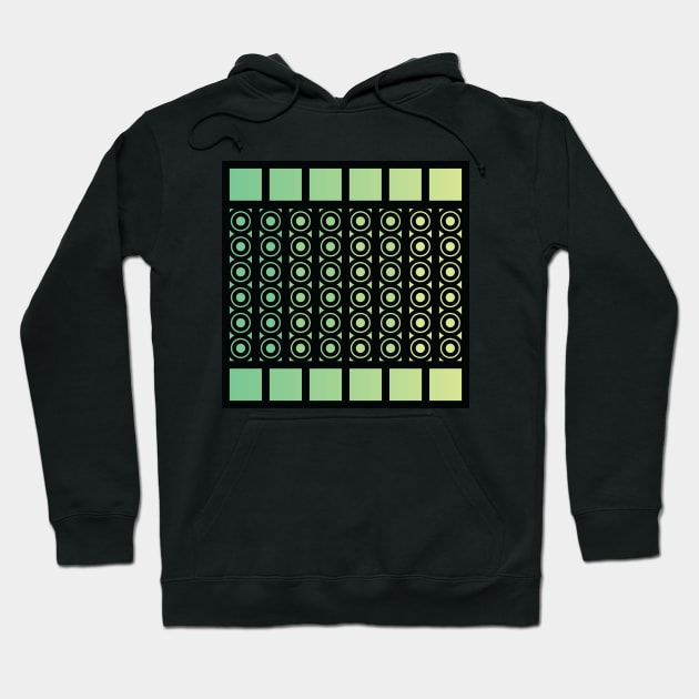 “Dimensional Reactor” - V.6 Green - (Geometric Art) (Dimensions) - Doc Labs Hoodie by Doc Labs